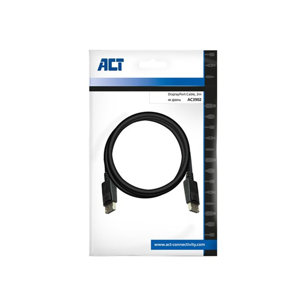 ACT - DisplayPort kabel - DisplayPort naar DisplayPort - 2 m