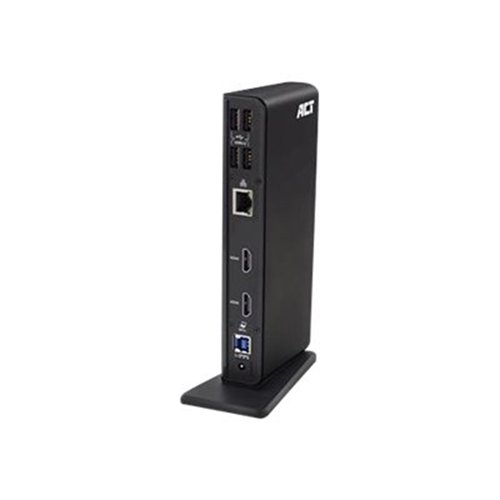 ACT - dockingstation - USB 3.2 Gen1 - 2 x HDMI - 1GbE ACT - dockingstation - USB 3.2 Gen1 - 2 x HDMI - 1GbE