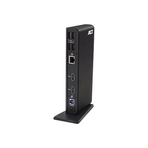 ACT - dockingstation - USB 3.2 Gen1 - 2 x HDMI - 1GbE ACT - dockingstation - USB 3.2 Gen1 - 2 x HDMI - 1GbE