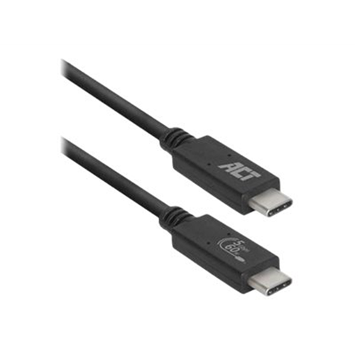 ACT - USB-kabel type C - 24 pin USB-C naar 24 pin USB-C - 2 m ACT - USB-kabel type C - 24 pin USB-C naar 24 pin USB-C - 2 m