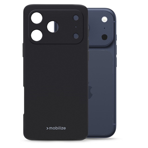 Mobilize Rubber Gelly Case Apple iPhone 17 Pro Matt Black