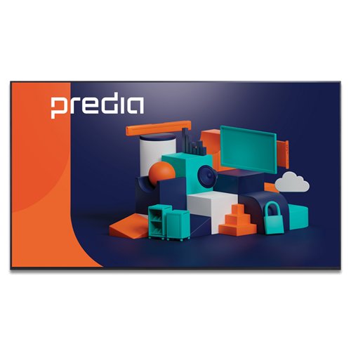 Predia Touch Base 65” Zero delay AI Infrared multi-scan Touch technology with Palm rejection – OPS Slot – Build-in front facing soundbar including subwoofer